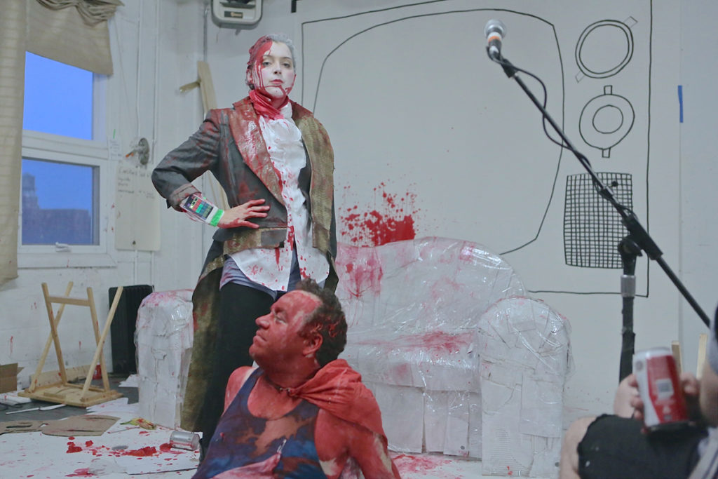 The world premiere of “Tarzana,” by Radiohole, July 23; photo by Ilan Bachrach