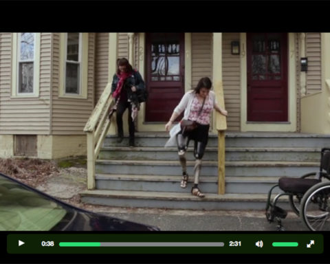 For eight years, Clara Gardner (right) has been using socket-type prosthetic legs, which have changed surprisingly little in five centuries. Click this image to see the trailer for “The Next Step,” at the film’s Kickstarter page, and to find out more about the procedure known as osseointegration that she hopes will return much of her mobility.